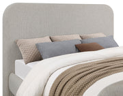 Cama tapizada Wren gris