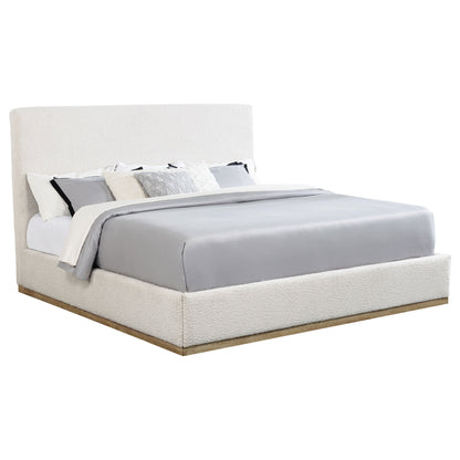 Cama tapizada Knox color crema