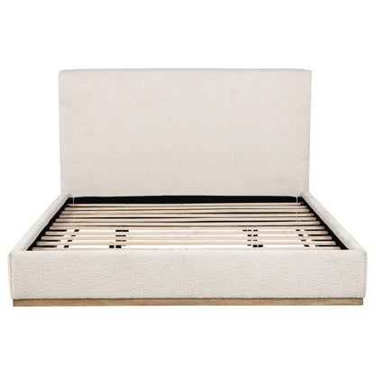 Cama tapizada Knox color crema