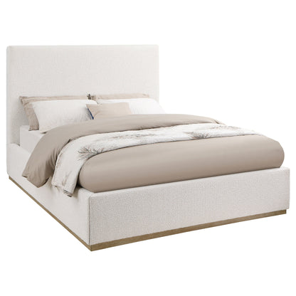 Cama tapizada Knox color crema