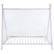 Fultonville Metal Twin Tent Bed with 7-inch Mattress Pink