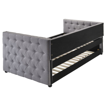 Mockern Upholstered Daybed with Trundle Grey