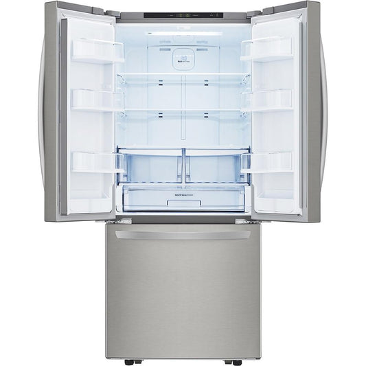 LG 30-inch, 21 cu.ft. Freestanding French 3-Door Refrigerator with Smart Cooling® System LFCS22520S IMAGE 2