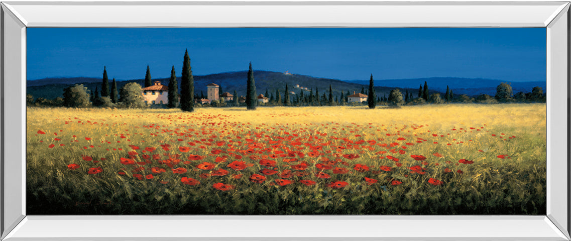 Tuscan Panorama-Poppies By David Short