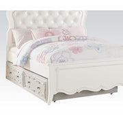 Cama nido Edalene de madera maciza para adolescentes (doble)