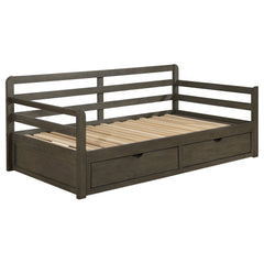 Sofá cama Sorrento XL de 2 cajones con cama nido extensible, color gris