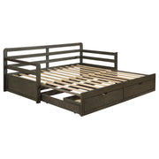 Sofá cama Sorrento XL de 2 cajones con cama nido extensible, color gris
