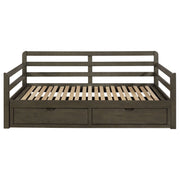 Sofá cama Sorrento XL de 2 cajones con cama nido extensible, color gris