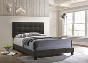 Mapes Upholstered Panel Bed Charcoal