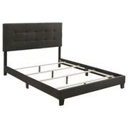 Mapes Upholstered Panel Bed Charcoal