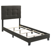 Mapes Upholstered Panel Bed Charcoal