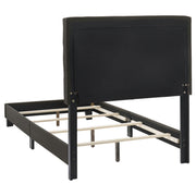Mapes Upholstered Panel Bed Charcoal