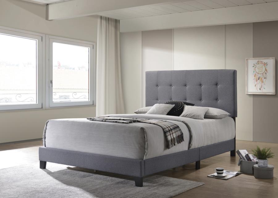 Mapes Gray Queen Bed