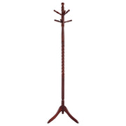 Perchero de madera independiente con 6 ganchos Riona, color merlot