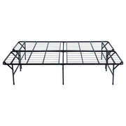 Cama con plataforma de soporte de metal Mabel negra