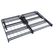 Cama con plataforma de soporte de metal Mabel negra