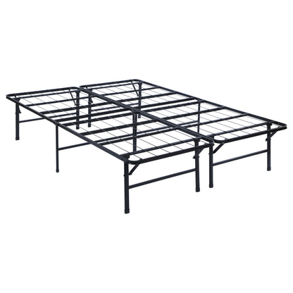 Cama con plataforma de soporte de metal Mabel negra