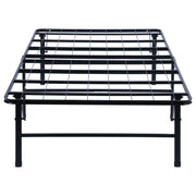 Cama con plataforma de soporte de metal Mabel negra