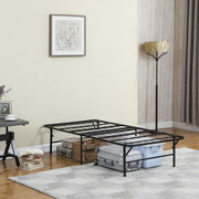 Cama con plataforma de soporte de metal Mabel negra