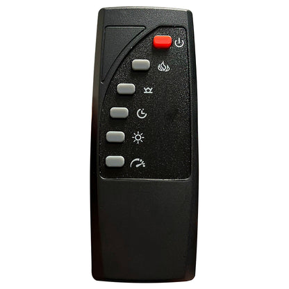 Cama Tisdall tapizada con visualizador de llamas