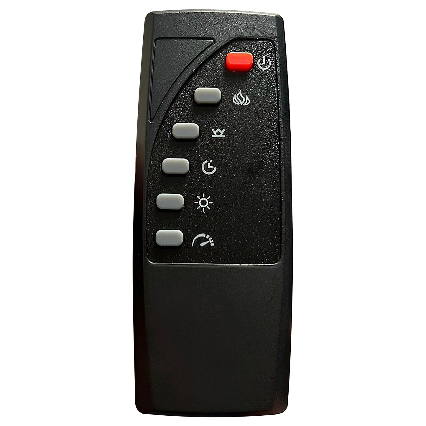 Cama Tisdall tapizada con visualizador de llamas