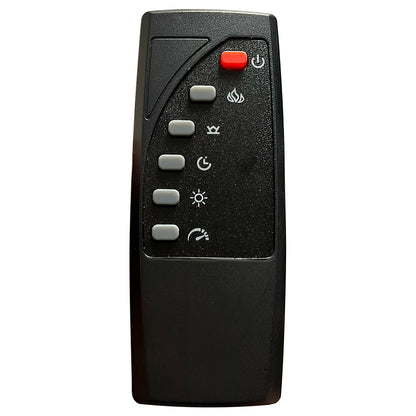 Cama Tisdall tapizada con visualizador de llamas