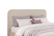 Anders Upholstered Eastern King Storage Lift Platform Bed Beige