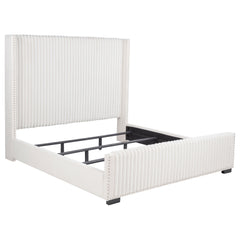 Natasha 65-inch Upholstered  Bed Cream