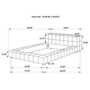 Trinity Upholstered Full Platform Bed