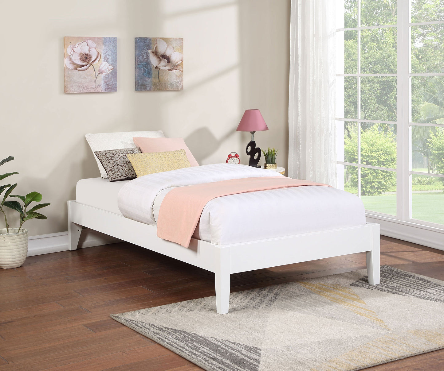 Cama de plataforma universal Hounslow negra