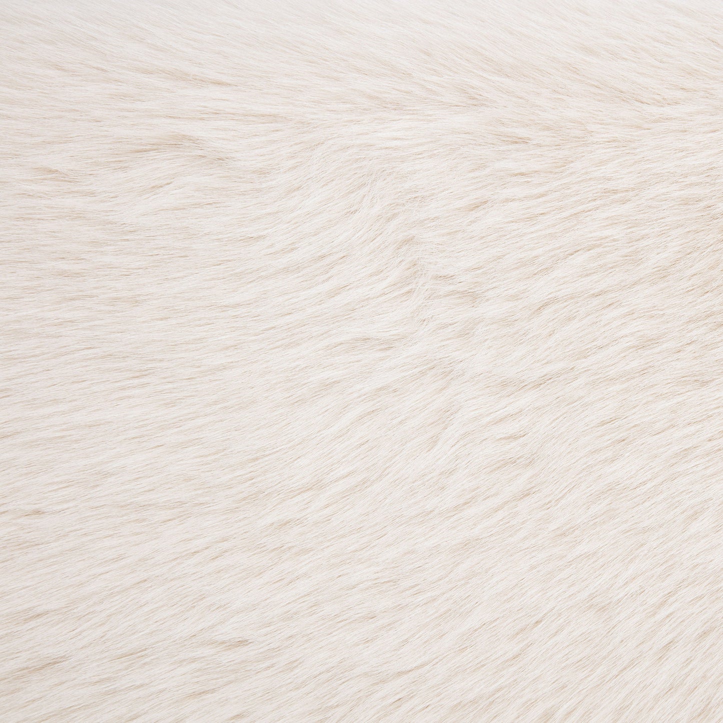 Rebecca Faux Fur Upholstered  Bed Cream