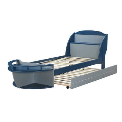 Cama nido de madera maciza Neptune II para adolescentes (doble)