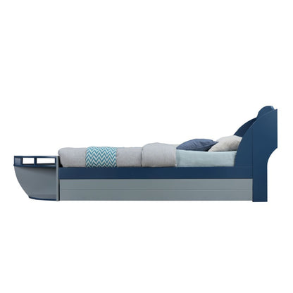 Cama nido de madera maciza Neptune II para adolescentes (doble)