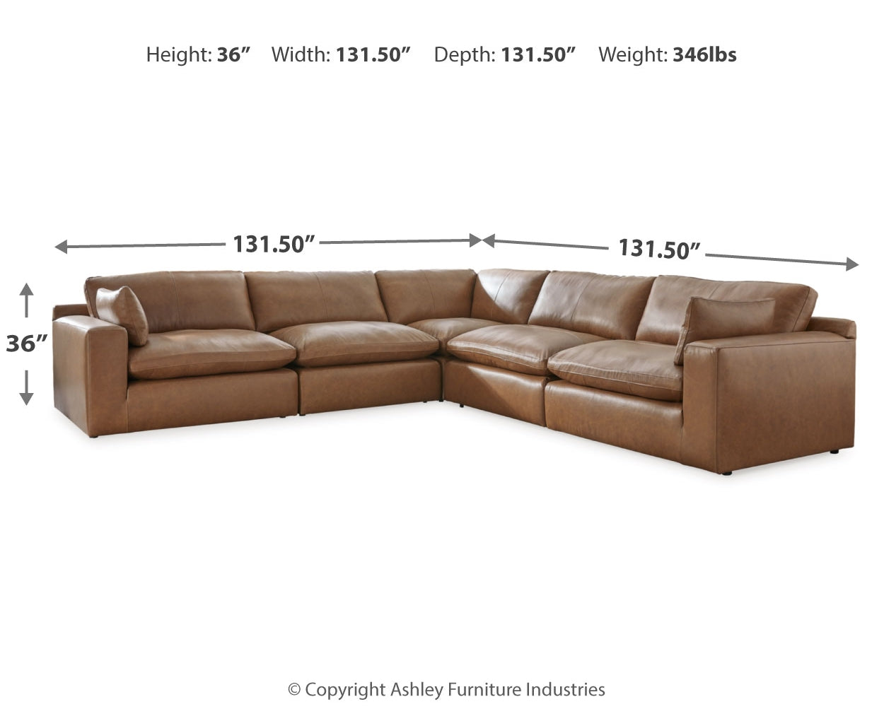 Emilia 5-Piece Sectional