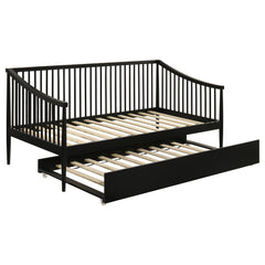 Delgado Windsor Twin Wood Daybed with Trundle Black