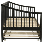 Delgado Windsor Twin Wood Daybed with Trundle Black