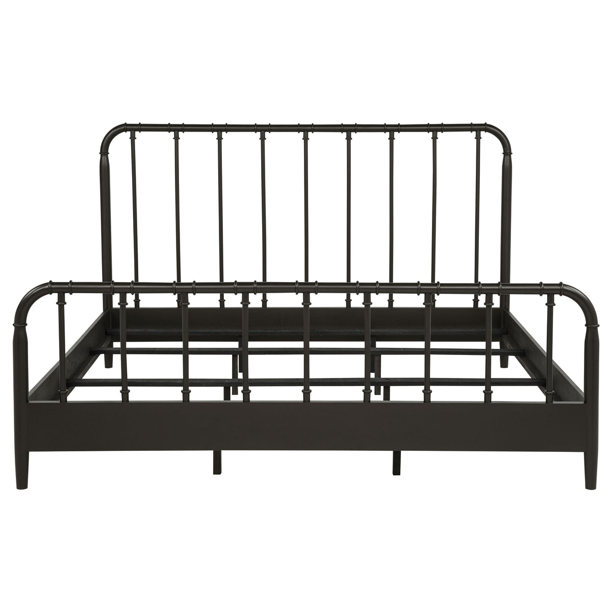 Rocco All Wood Water Pipe Open Frame Eastern King Bed Dark Bronze