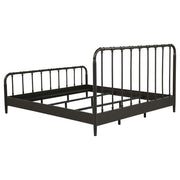 Rocco All Wood Water Pipe Open Frame Eastern King Bed Dark Bronze