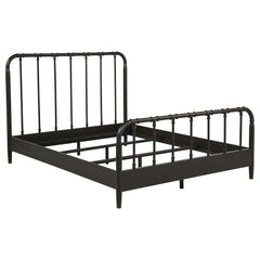 Rocco All Wood Water Pipe Open Frame Queen Bed Dark Bronze