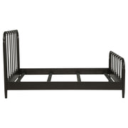 Rocco All Wood Water Pipe Open Frame Queen Bed Dark Bronze