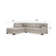 Mahoney 2-Piece Sleeper Sectional with Chaise