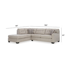 Mahoney 2-Piece Sleeper Sectional with Chaise
