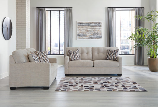 Mahoney Sofa and Loveseat Gray Set