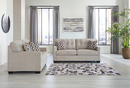 Mahoney Sofa and Loveseat Gray Set