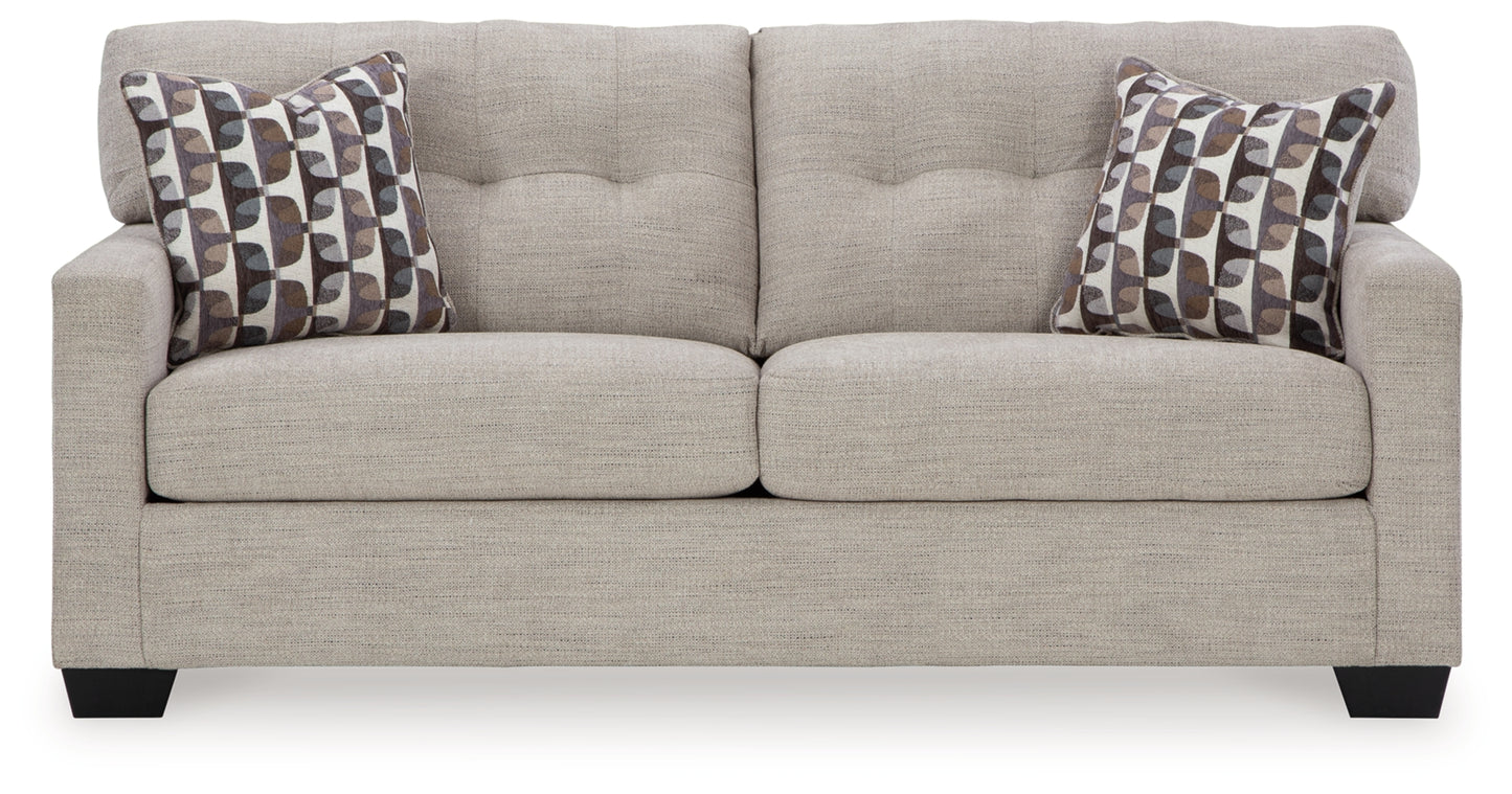 Mahoney Sofa and Loveseat Gray Set