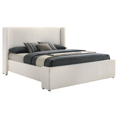 Alamosa Boucle Upholstered Platform Bed White