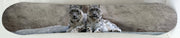 ''Snowboard with Snow Leopards'' Hand-painted Snowboard