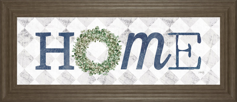 Home W/Eucalyptus Wreath I By Marla Rae