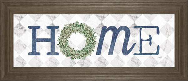 Home W/Eucalyptus Wreath I By Marla Rae