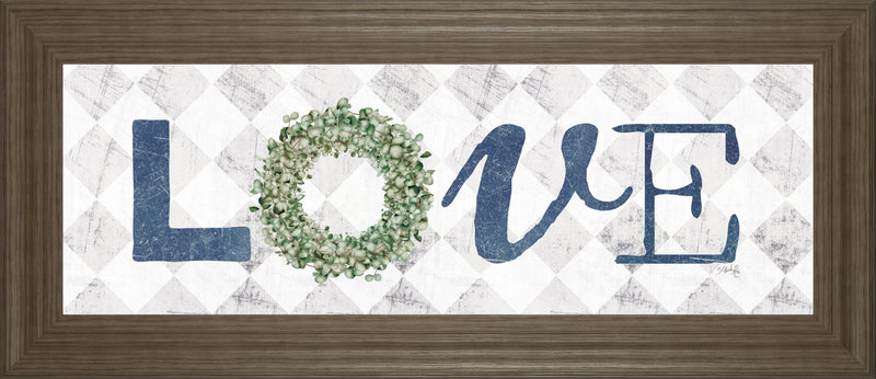 Love W/Eucalyptus Wreath I By Marla Rae